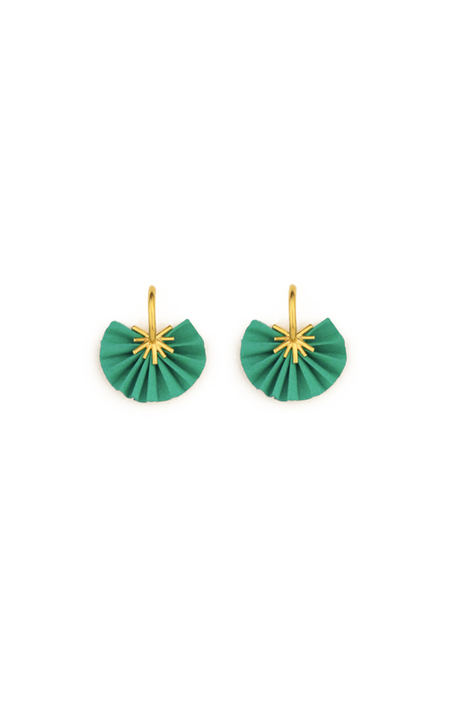 katerina makriyianni Sparkle Mini Hoops/ Mint