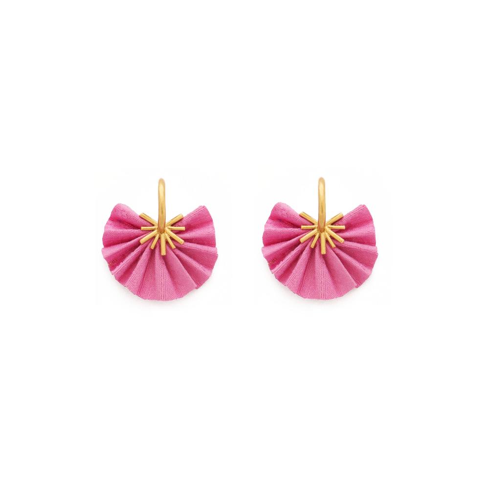 katerina makriyianni Sparkle mini hoops/ Pink