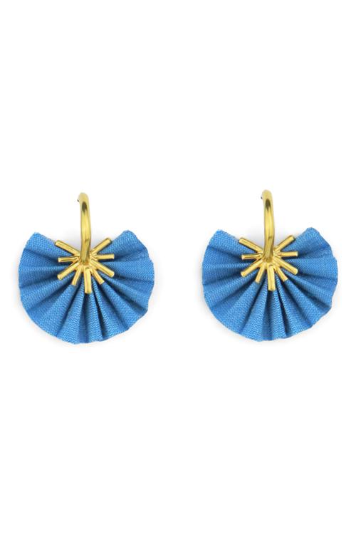 katerina makriyianni Sparkle mini hoops / Sky Blue