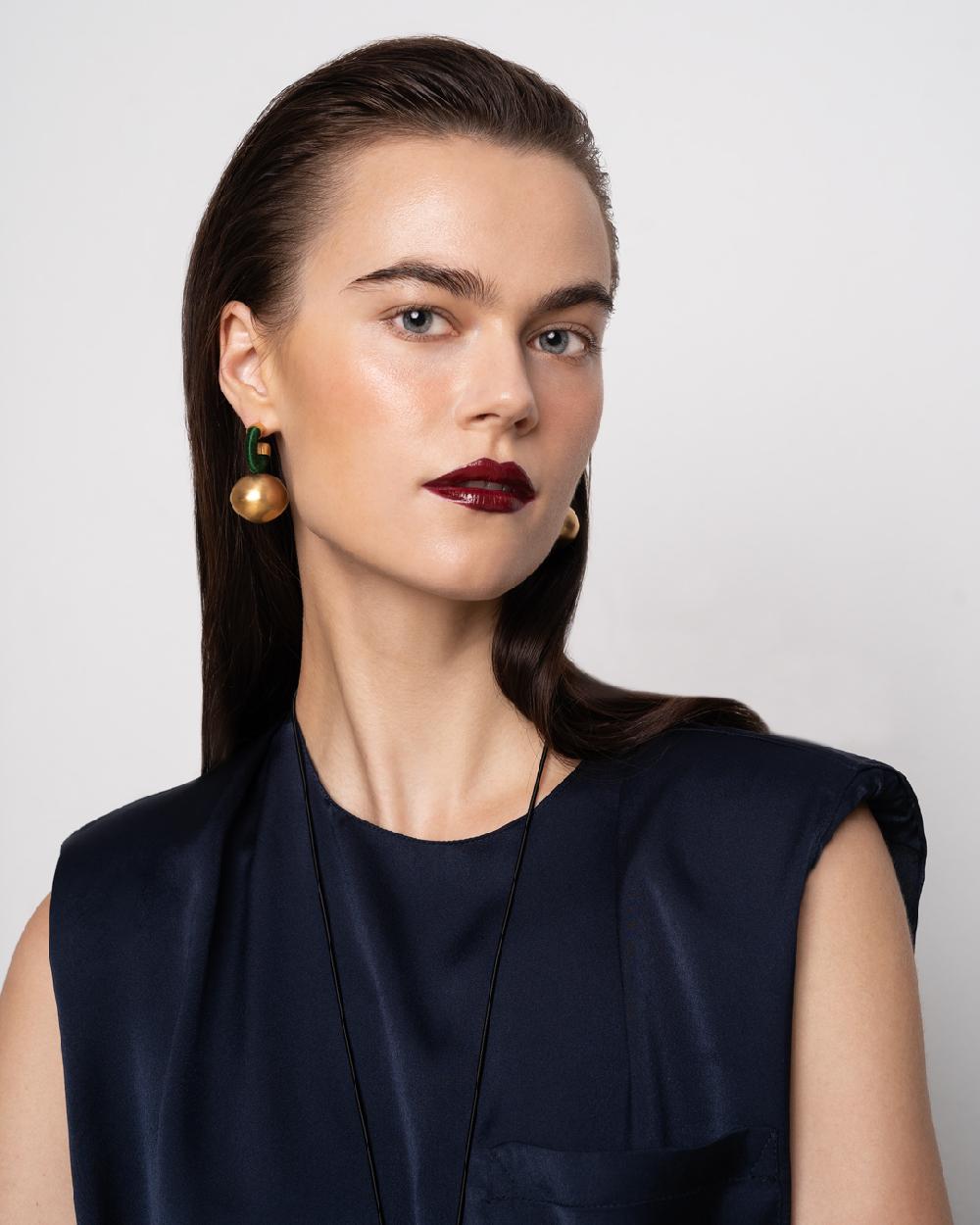 Katerina Makriyianni Sphera Hoops Big / Green