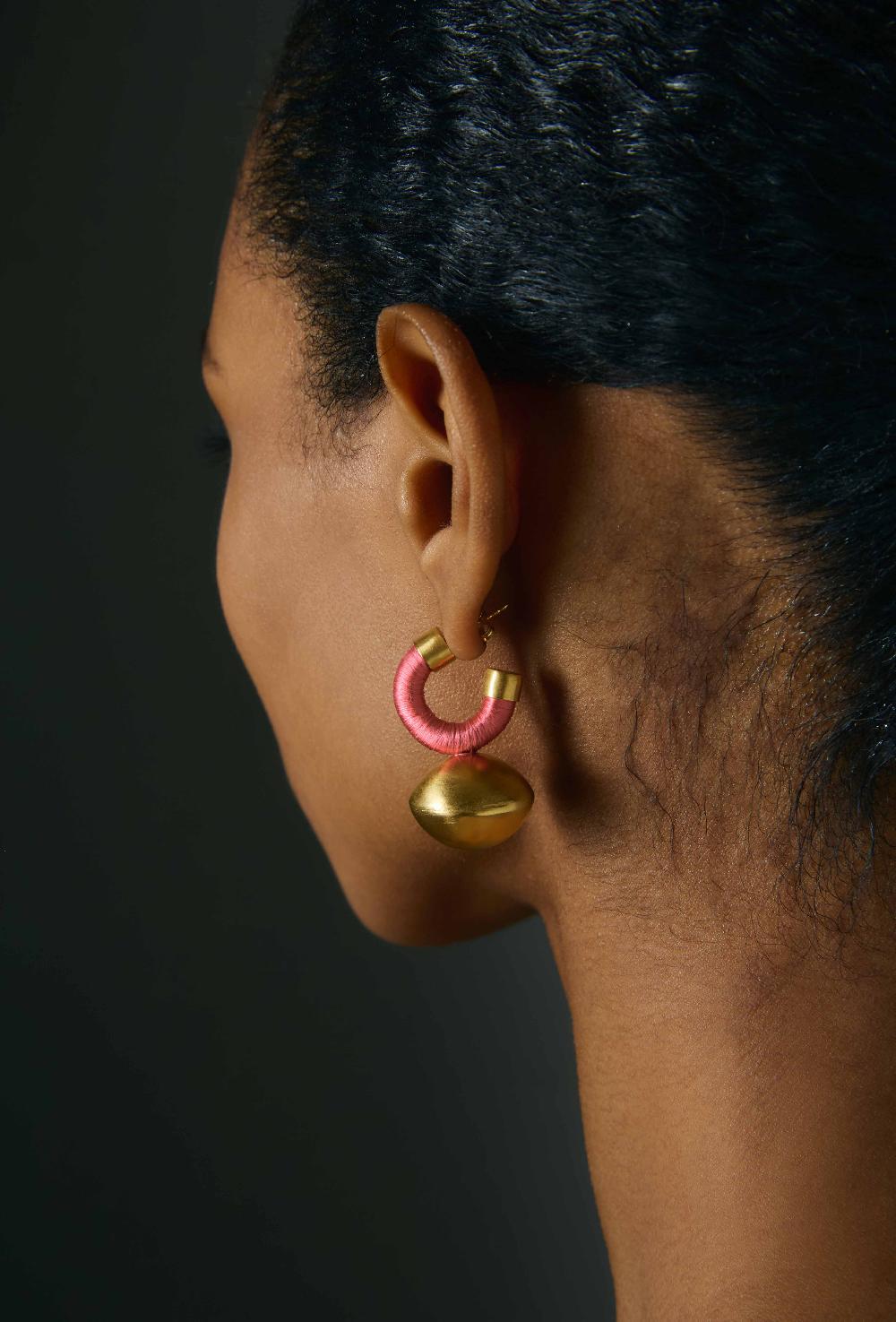Katerina Makriyianni Sphera Hoops Small/ Fuchsia