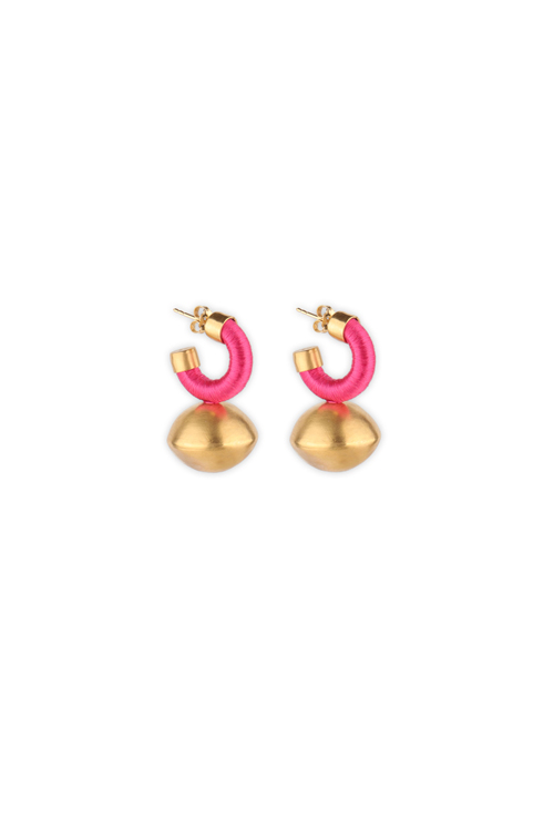 katerina makriyianni Sphera Hoops Small/ Fuchsia