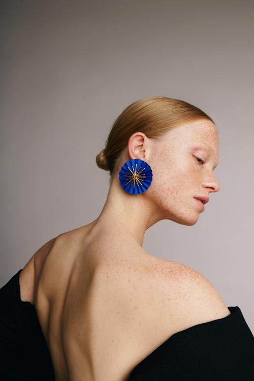 Katerina Makriyianni Star Earrings / Blue