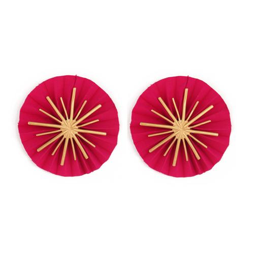 katerina makriyianni Star Earrings / Fuchsia