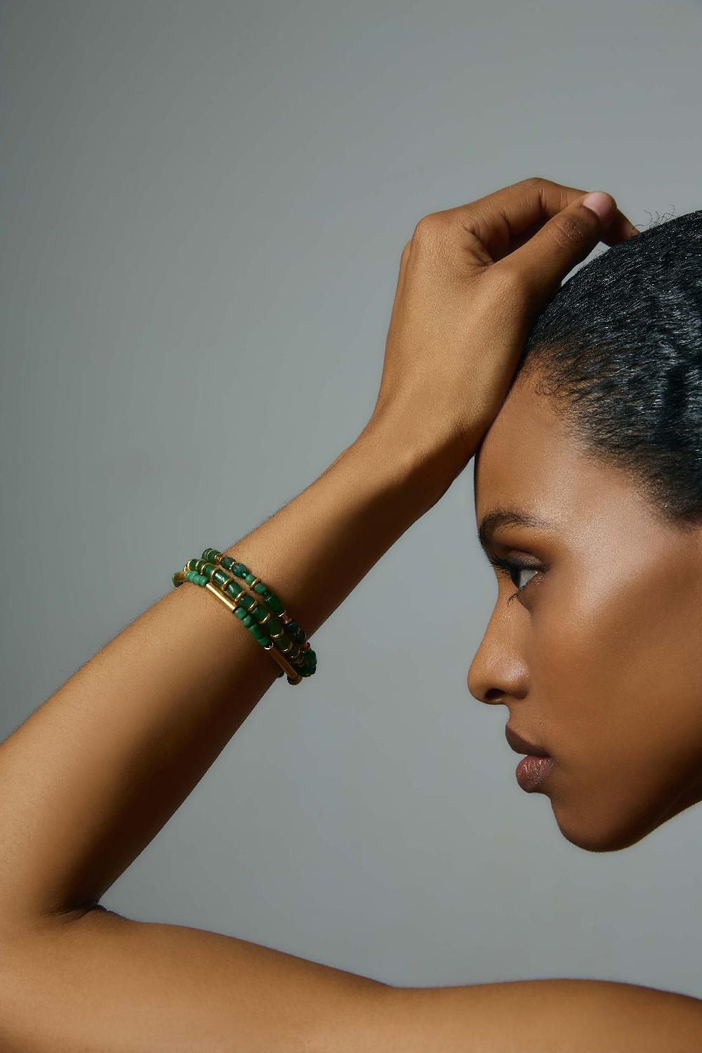 Katerina Makriyianni Tatu Bracelet Green