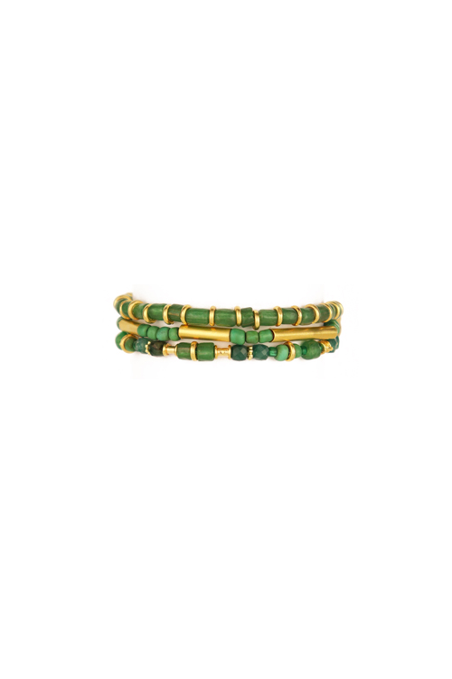 Katerina Makriyianni Tatu Bracelet Green