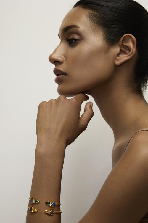 Katerina Makriyianni Messy Color Bangles / Blue - Green