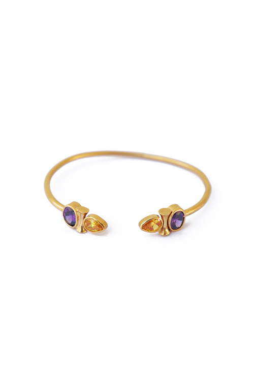 katerina makriyianni Messy Color Bangles / yellow-purple