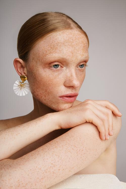 Katerina Makriyianni Sparkle Mini Fan Extra Small/ White