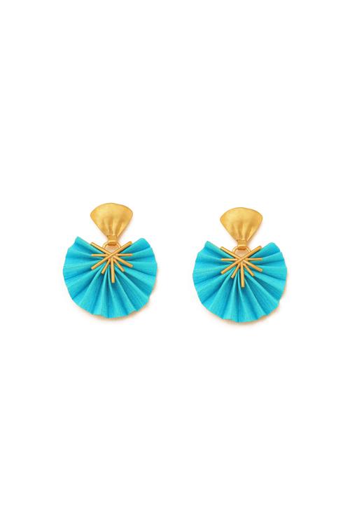 katerina makriyianni Sparkle Mini Fan xs Earrings/ Turquoise