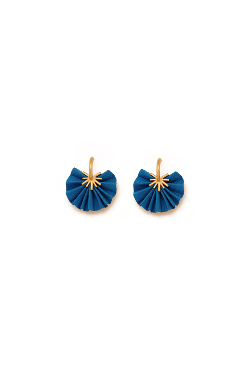 katerina makriyianni Sparkle mini hoops / Dark Turquoise