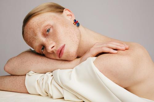 Katerina Makriyianni Triple Joy Studs/ Lapis Lazulis