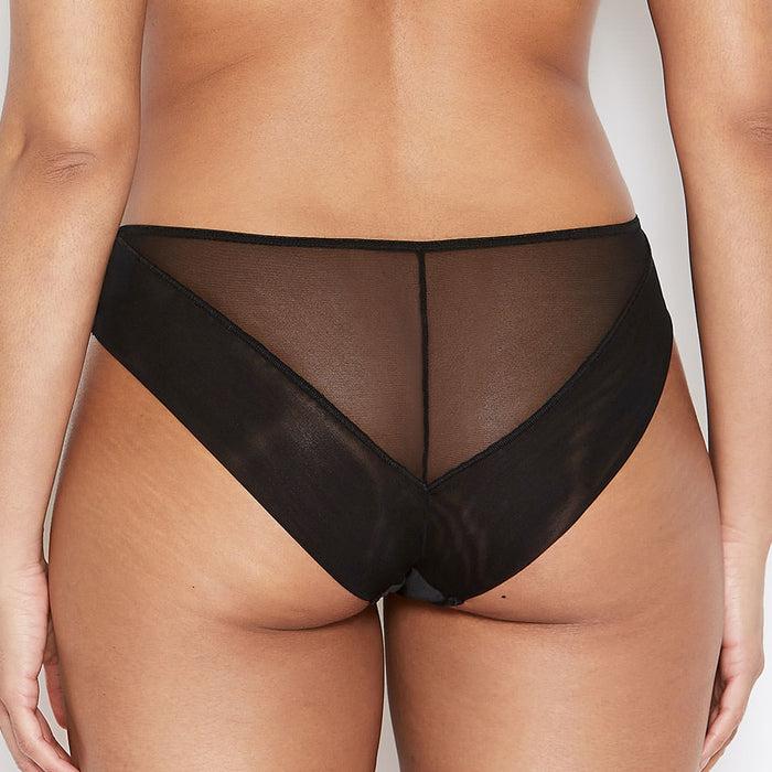 Katherine Hamilton Abbie Black Eyelash Lace Knickers