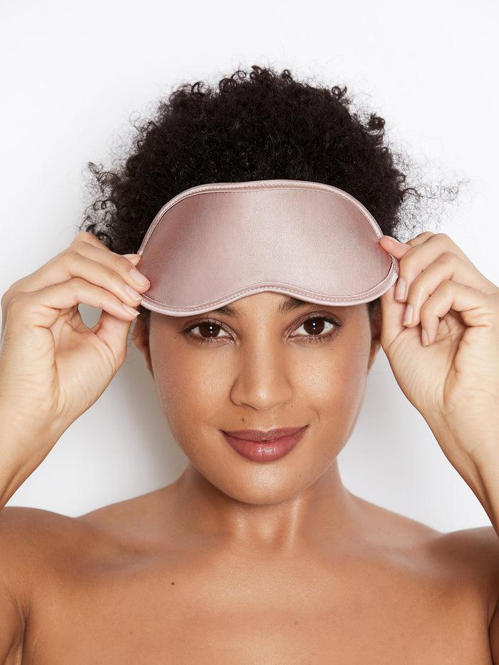 Katherine Hamilton Abbie Vintage Rose Silk Eye Mask