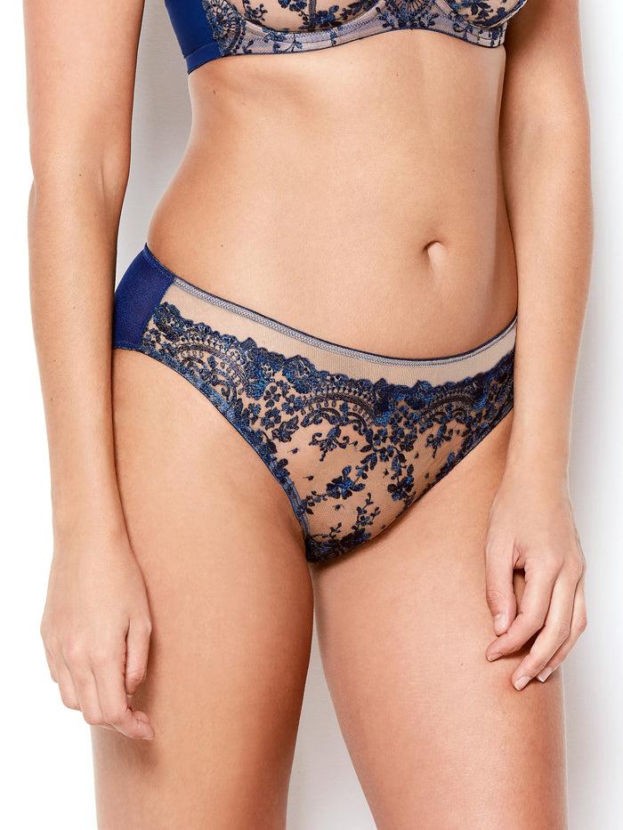 katherine hamilton Abrielle blue embroidered knickers