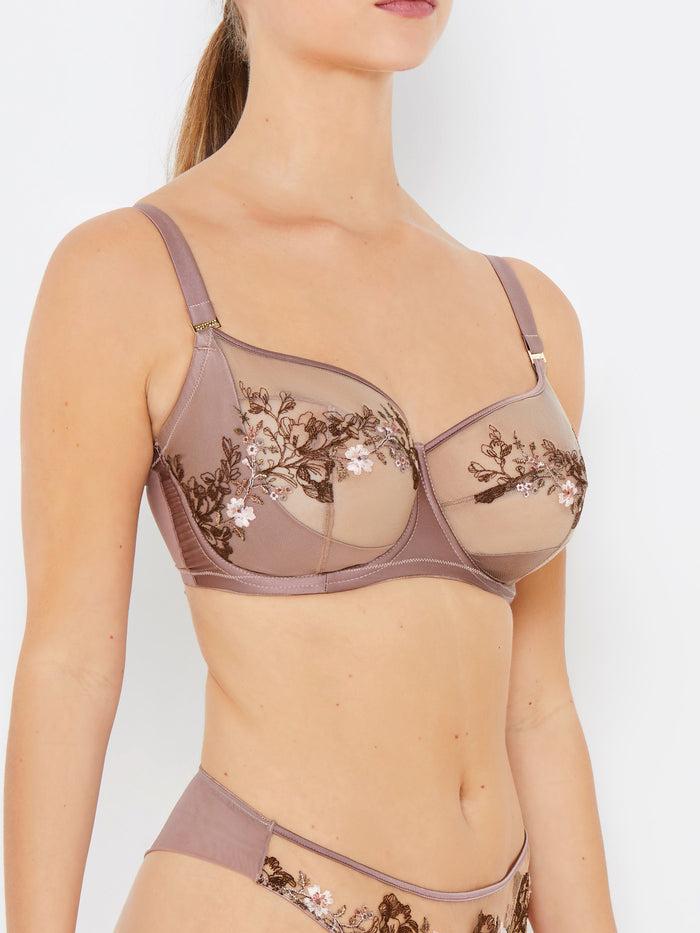 Katherine Hamilton Baylee Café Embroidered Full Cup Bra