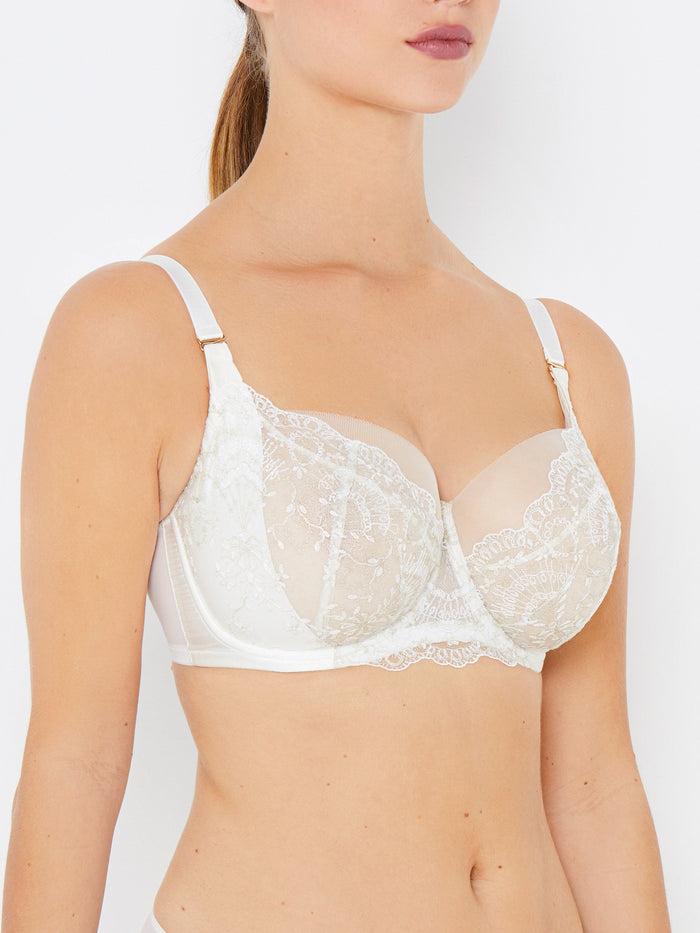 Katherine Hamilton Grace Ivory And Gold Full Cup Bra