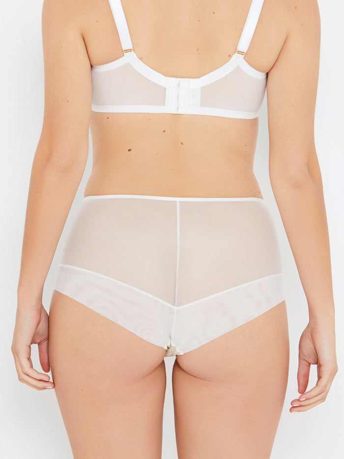 Katherine Hamilton Grace Ivory And Gold High Waist Knickers