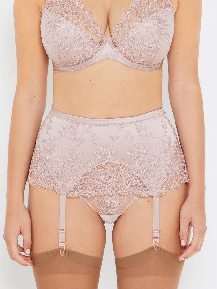 Katherine Hamilton Grace Vintage Rose Deep Suspender Belt