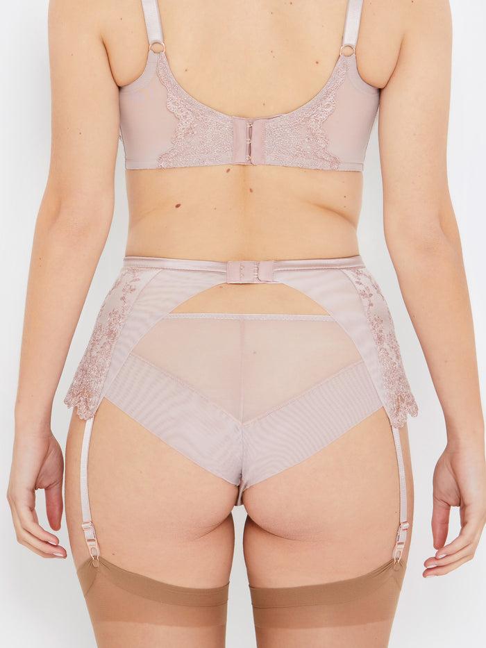 Katherine Hamilton Grace Vintage Rose Deep Suspender Belt