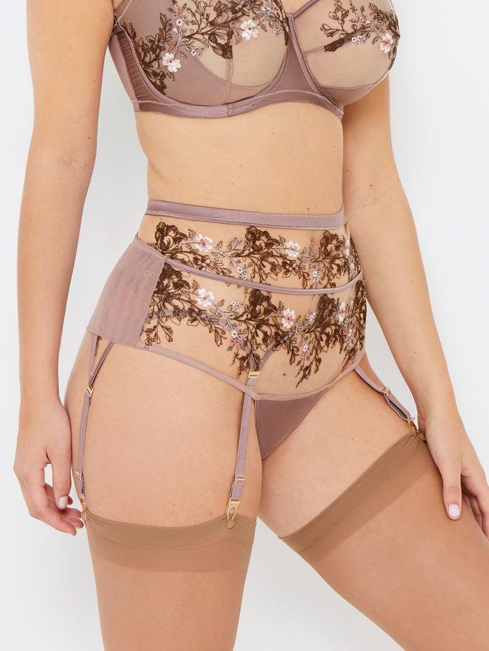 katherine hamilton Baylee Café Suspender Belt