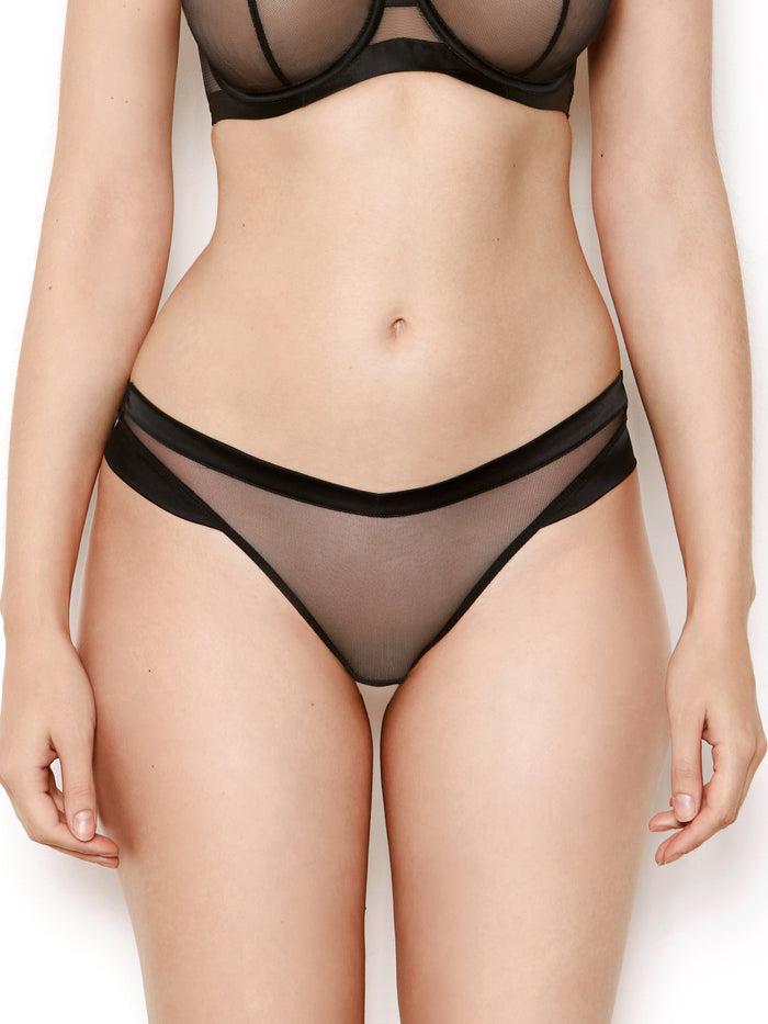 Katherine Hamilton Nina Black Mesh Thong
