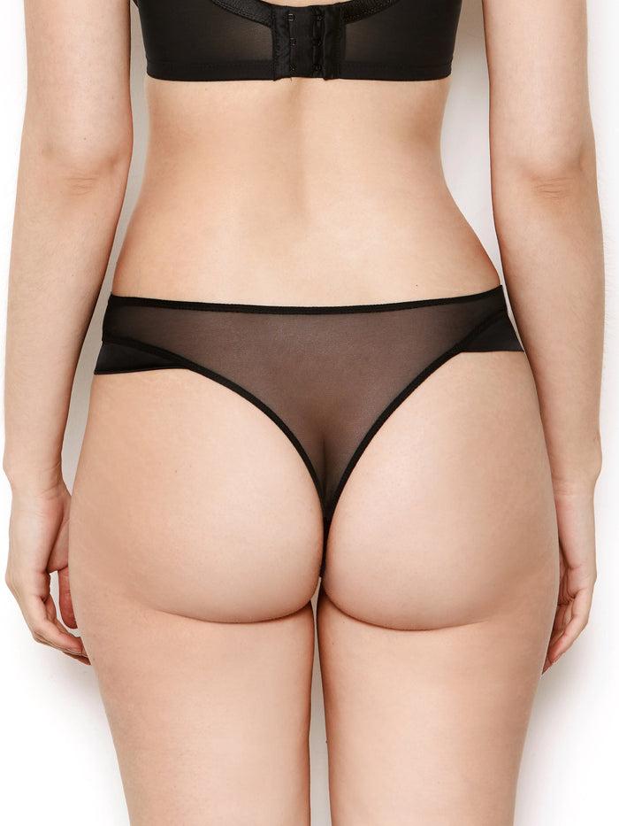 Katherine Hamilton Nina Black Mesh Thong
