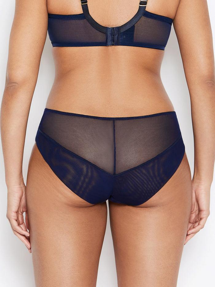 Katherine Hamilton Nina Navy Blue Mesh Knickers
