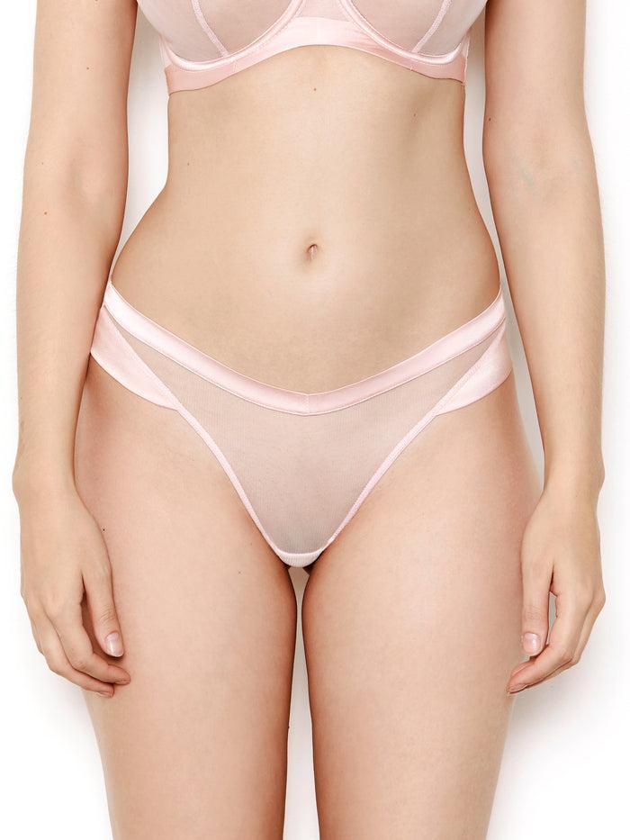Katherine Hamilton Nina Rose Pink Mesh Thong