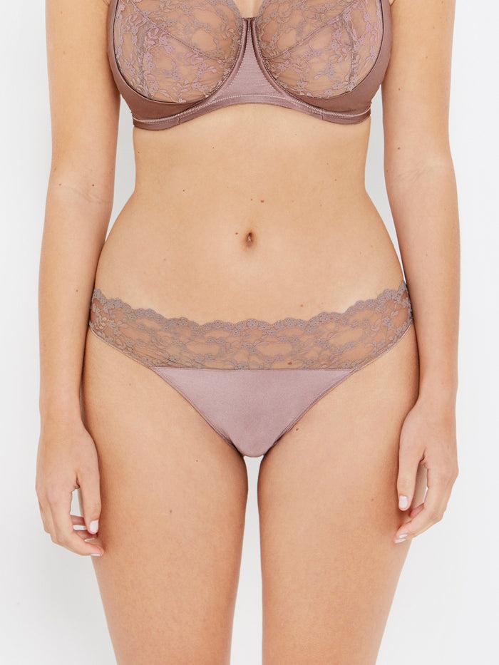 Katherine Hamilton Sophia Café Lace Thong
