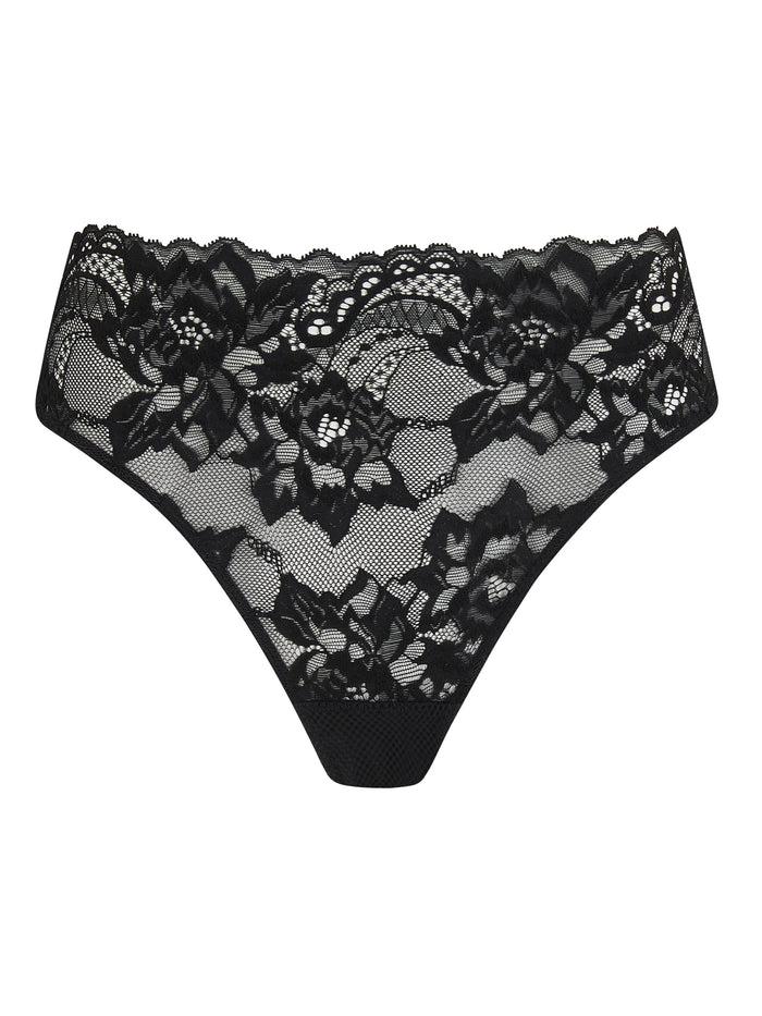 katherine hamilton Simone black stretch lace knickers