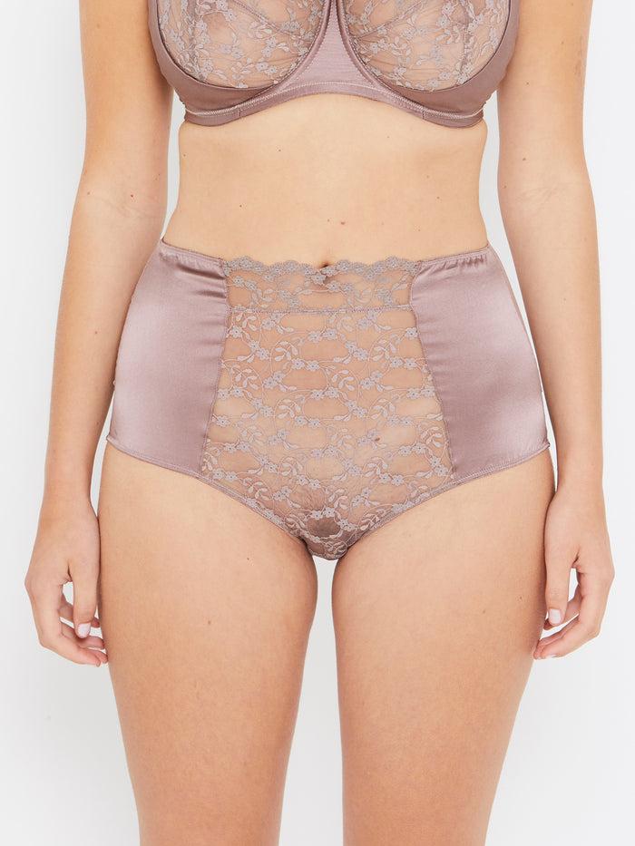 Katherine Hamilton Sophia Café Lace High Waisted Knickers
