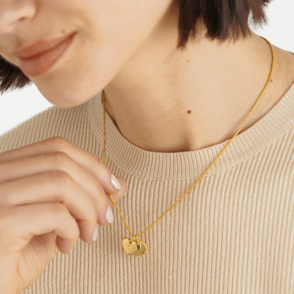 katie loxton '21st Birthday' Waterproof Gold Sentiment Necklace