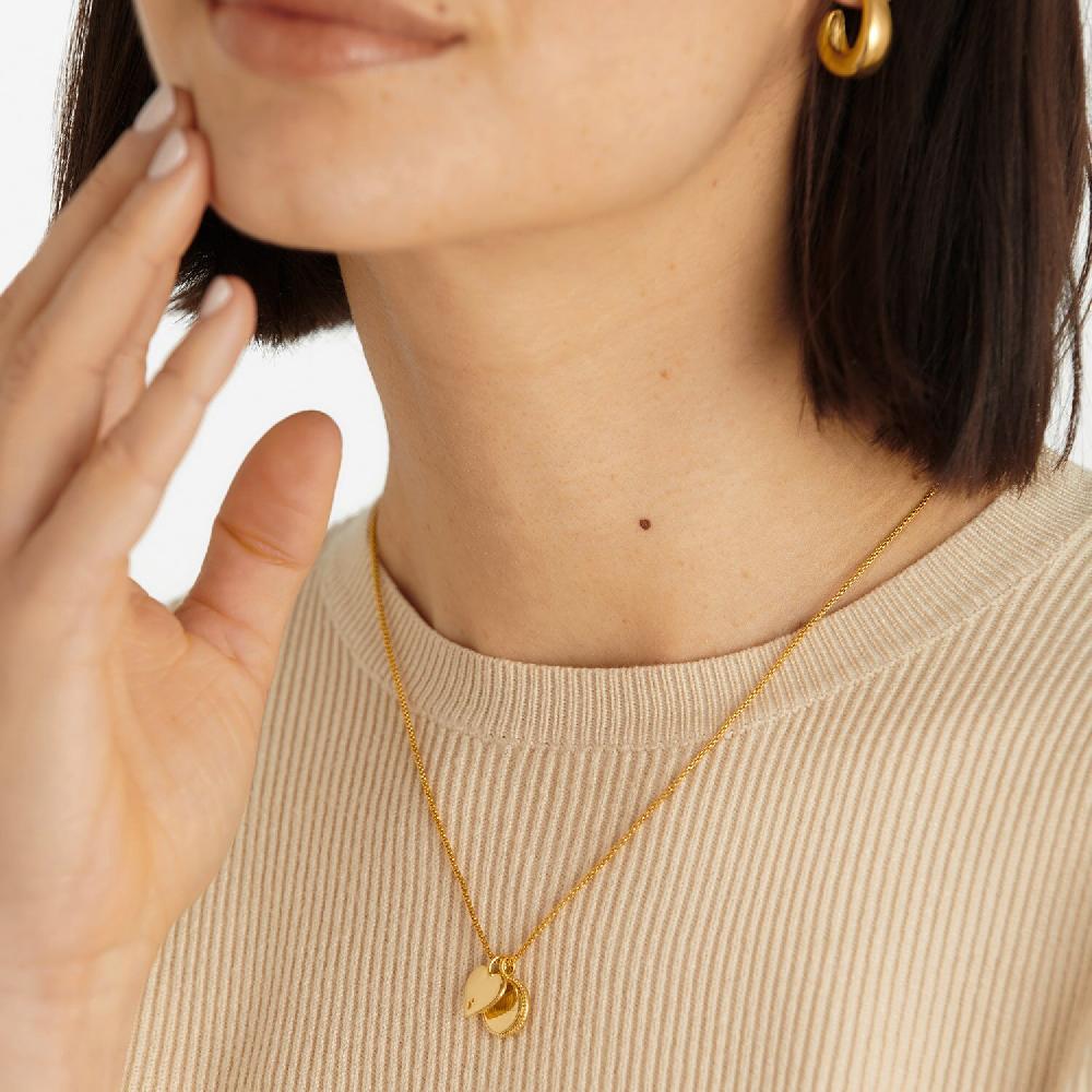 katie loxton '30th Birthday' Waterproof Gold Sentiment Necklace