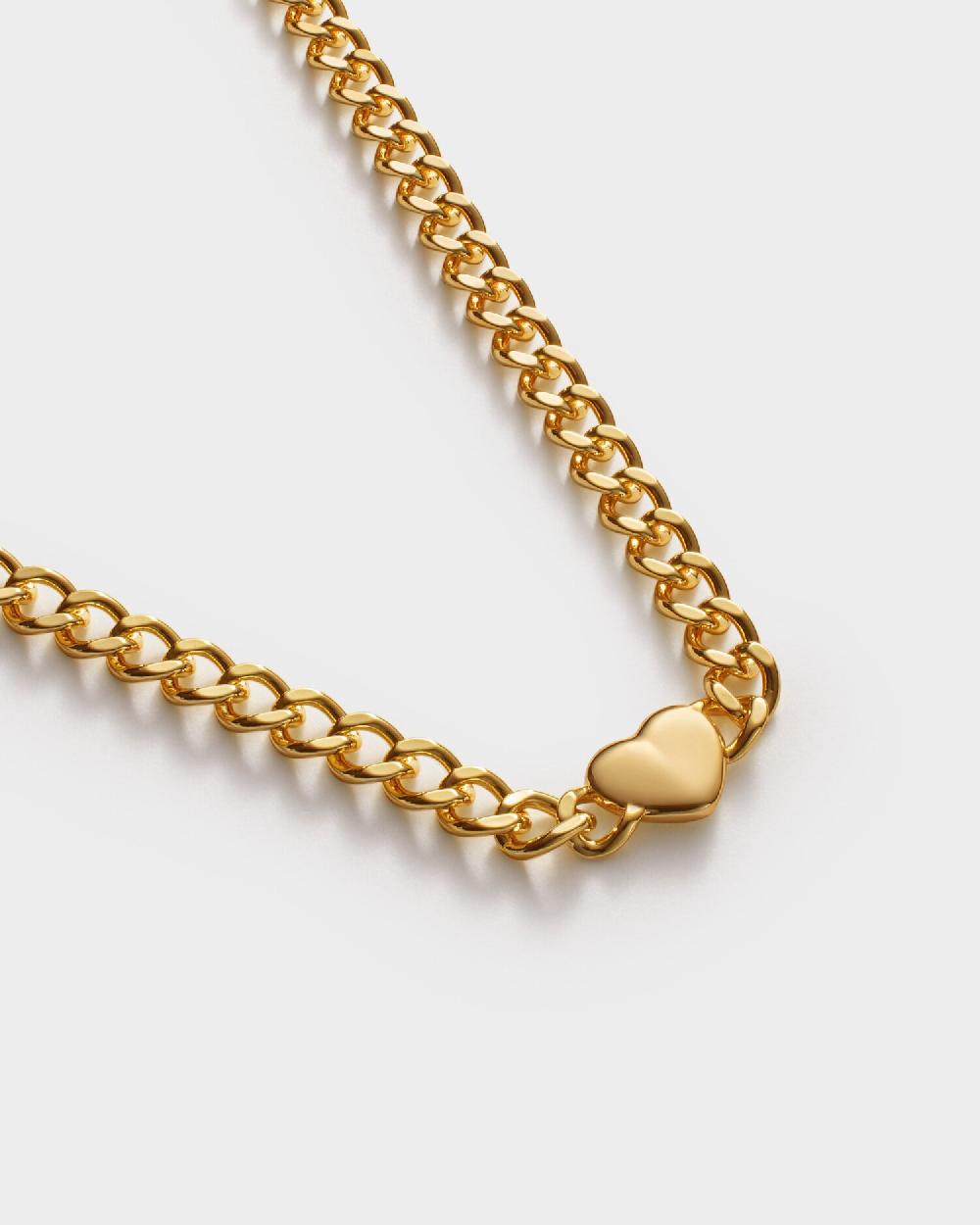 Katie Loxton Allure Waterproof Gold Heart Chain Necklace