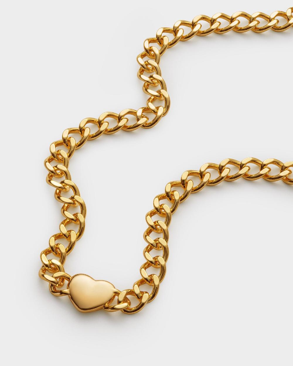 Katie Loxton Allure Waterproof Gold Heart Chain Necklace