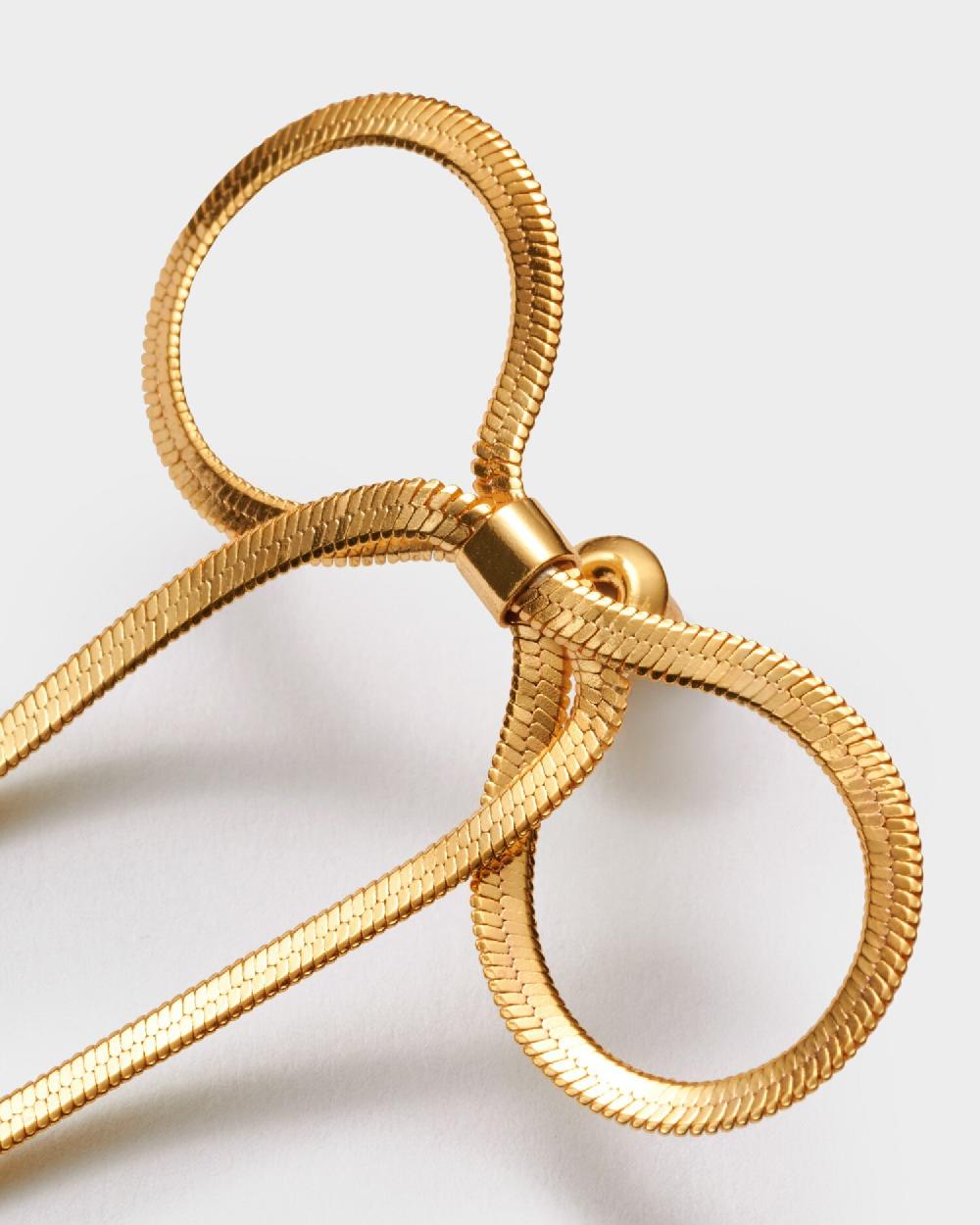 Katie Loxton Amelie Waterproof Gold Bow Oversized Earrings