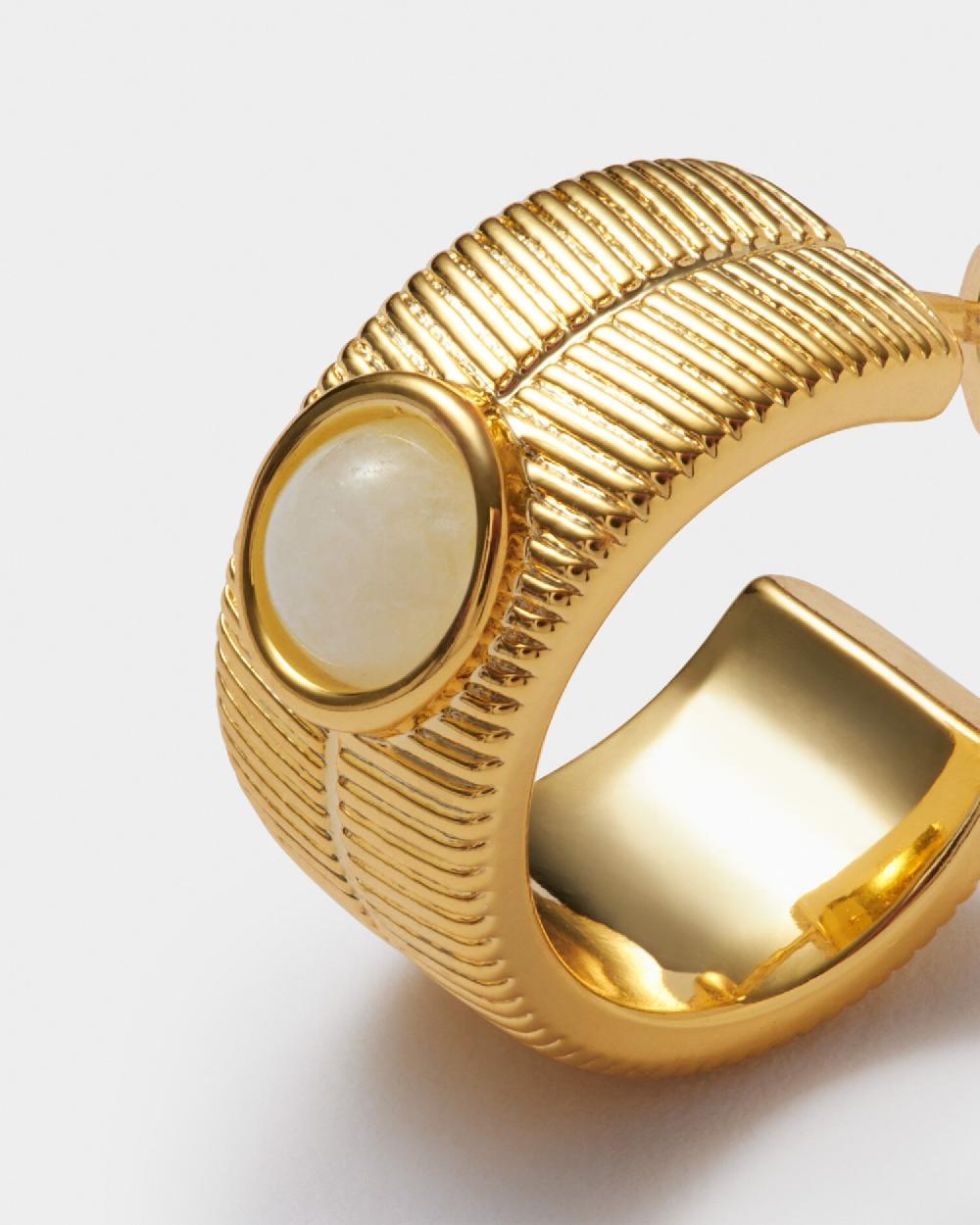 Katie Loxton 'April' Waterproof Gold Birthstone Hoop Earrings