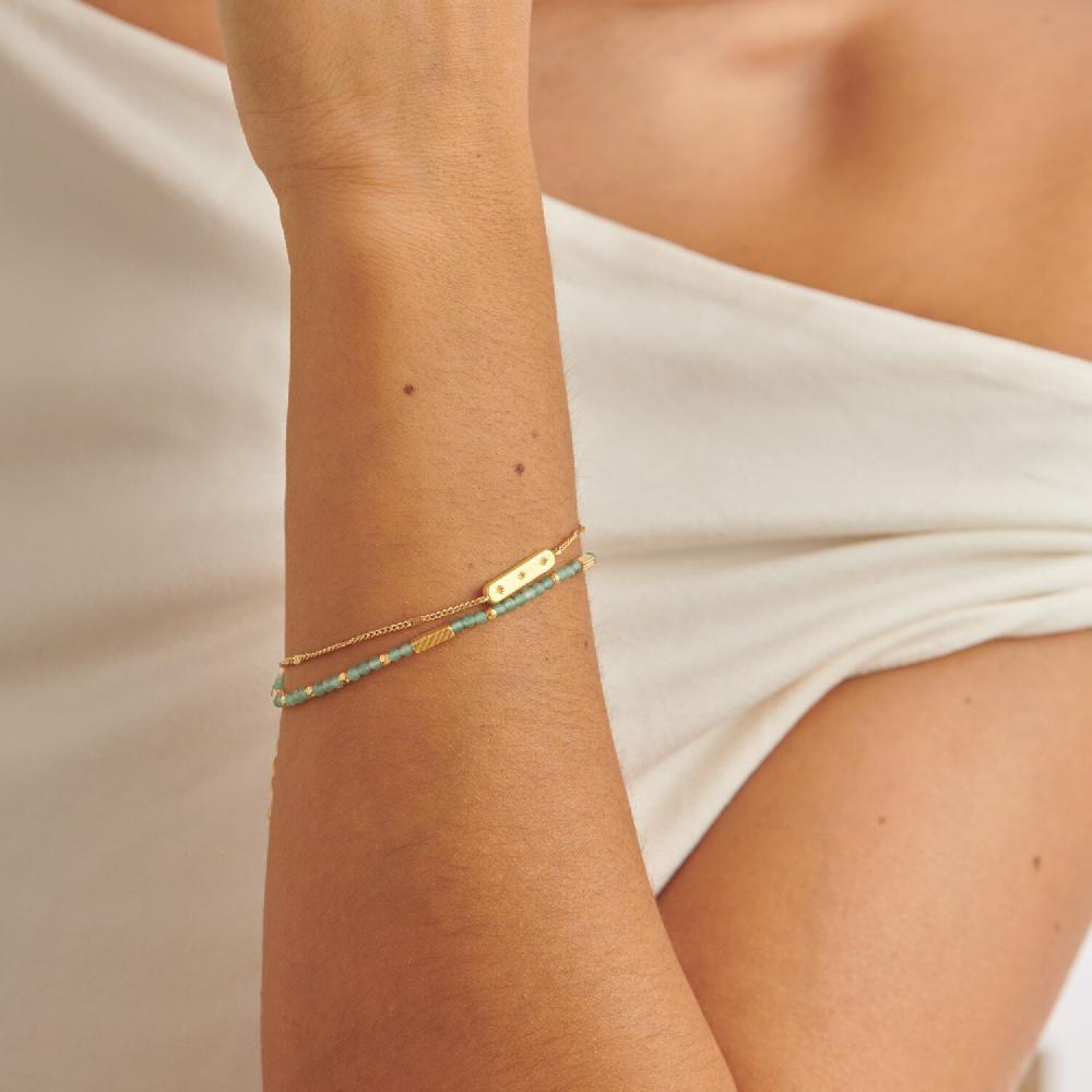 katie loxton 'August' Waterproof Gold Birthstone Bracelet