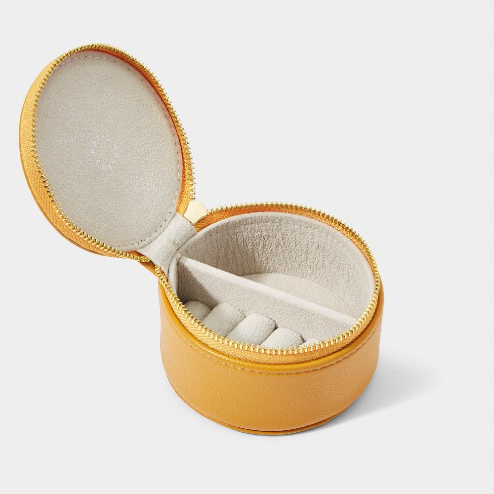 Katie Loxton Birthstone Jewellery Box 'November' Yellow Quartz In Ochre