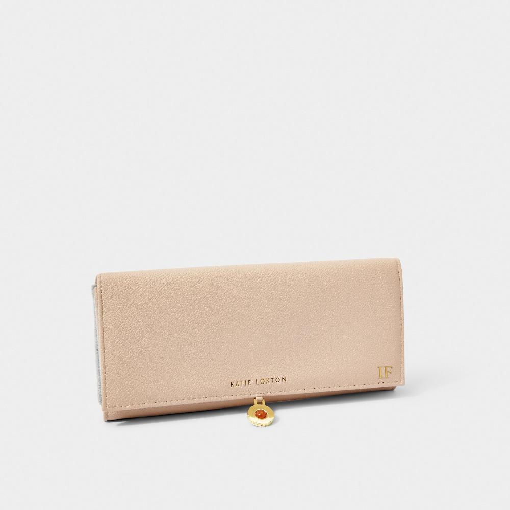 Katie Loxton Birthstone Jewellery Roll 'November' In Sand