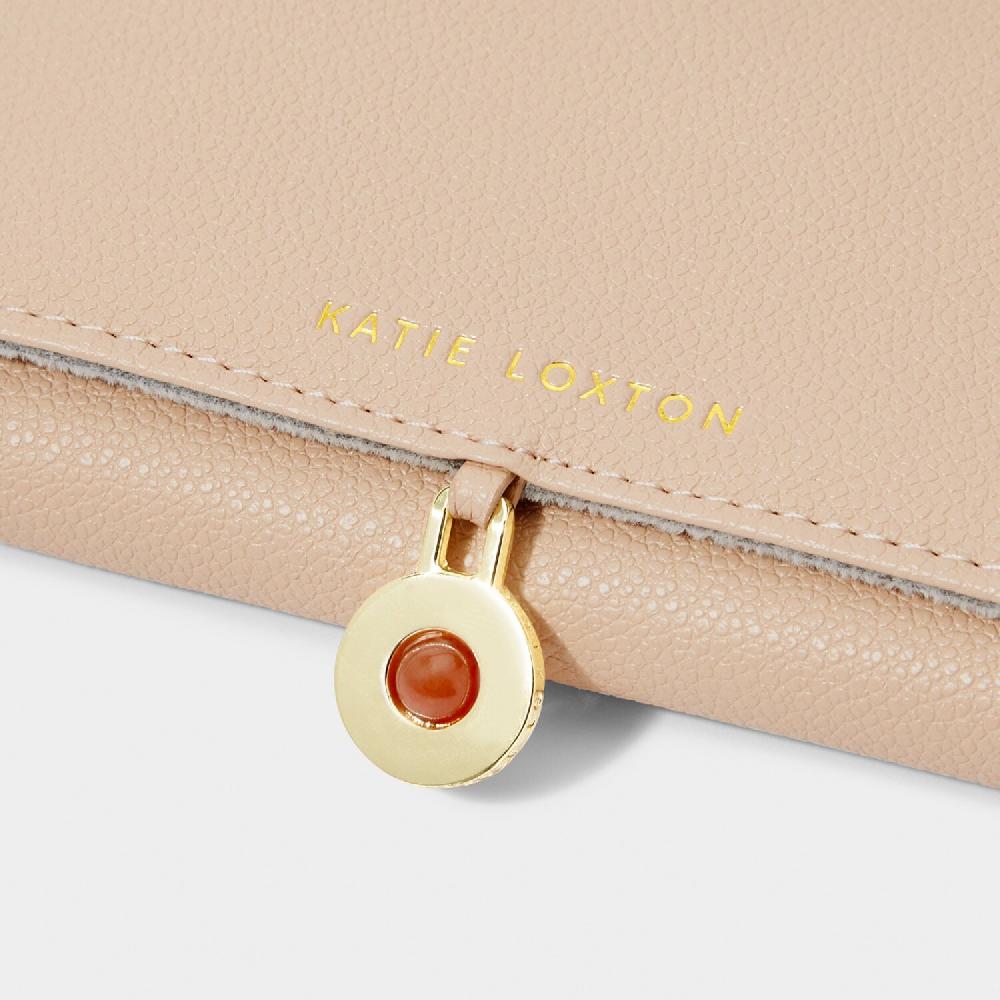 Katie Loxton Birthstone Jewellery Roll 'November' In Sand