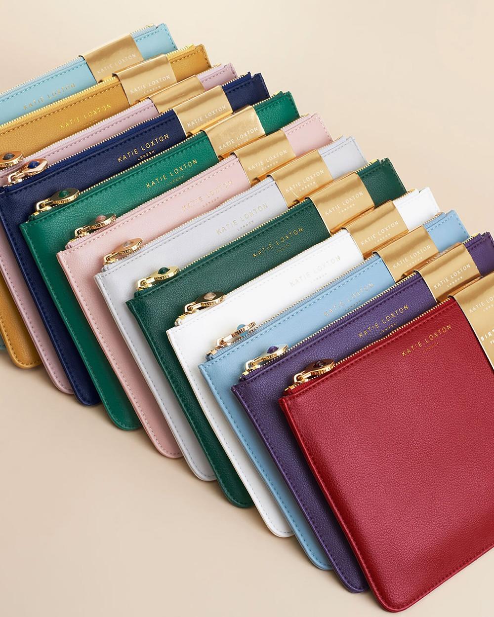 katie loxton Birthstone Perfect Pouch 'November' Yellow Quartz in Ochre