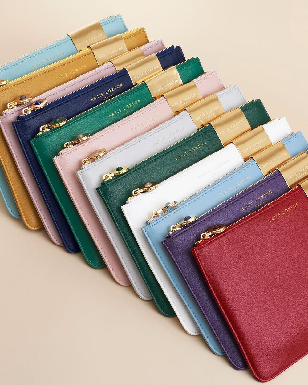 katie loxton Birthstone Perfect Pouch 'October' Tourmaline in Dusty Pink