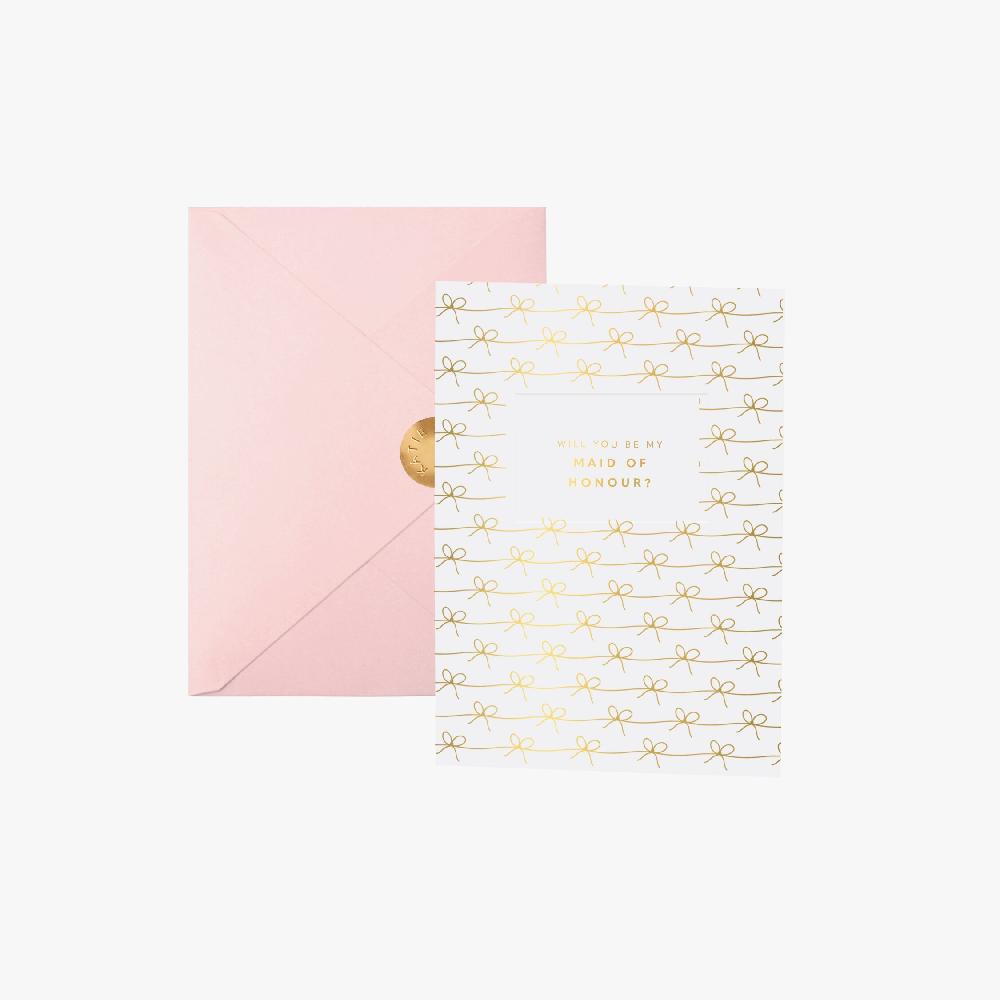 katie loxton Bridal Greeting Cards 'Will You Be My Maid Of Honour?'