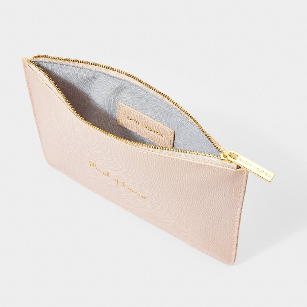 Katie Loxton Bridal Perfect Pouch 'Maid Of Honour' In Blossom Pink