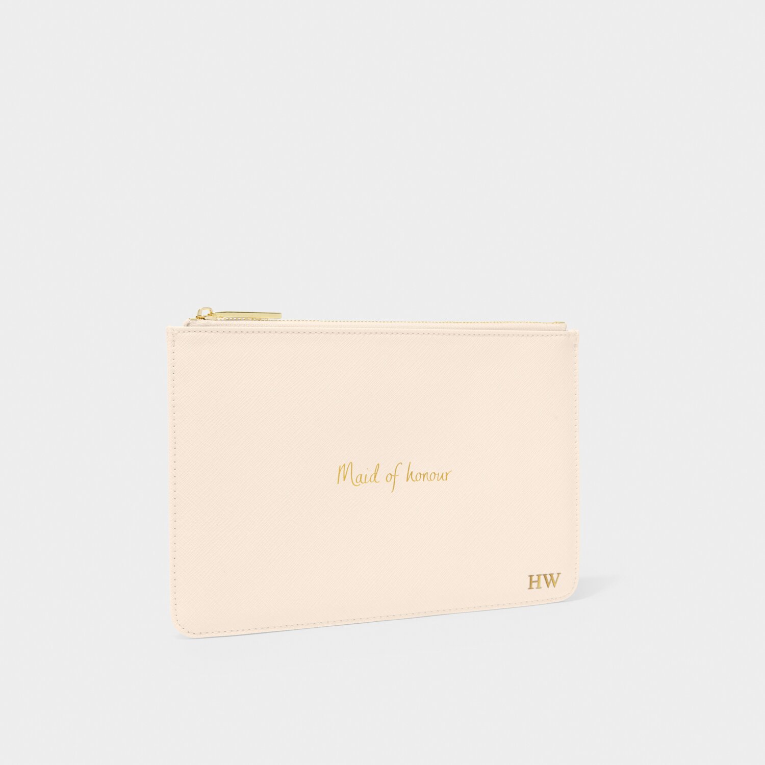 Katie Loxton Bridal Perfect Pouch 'Maid Of Honour' In Eggshell