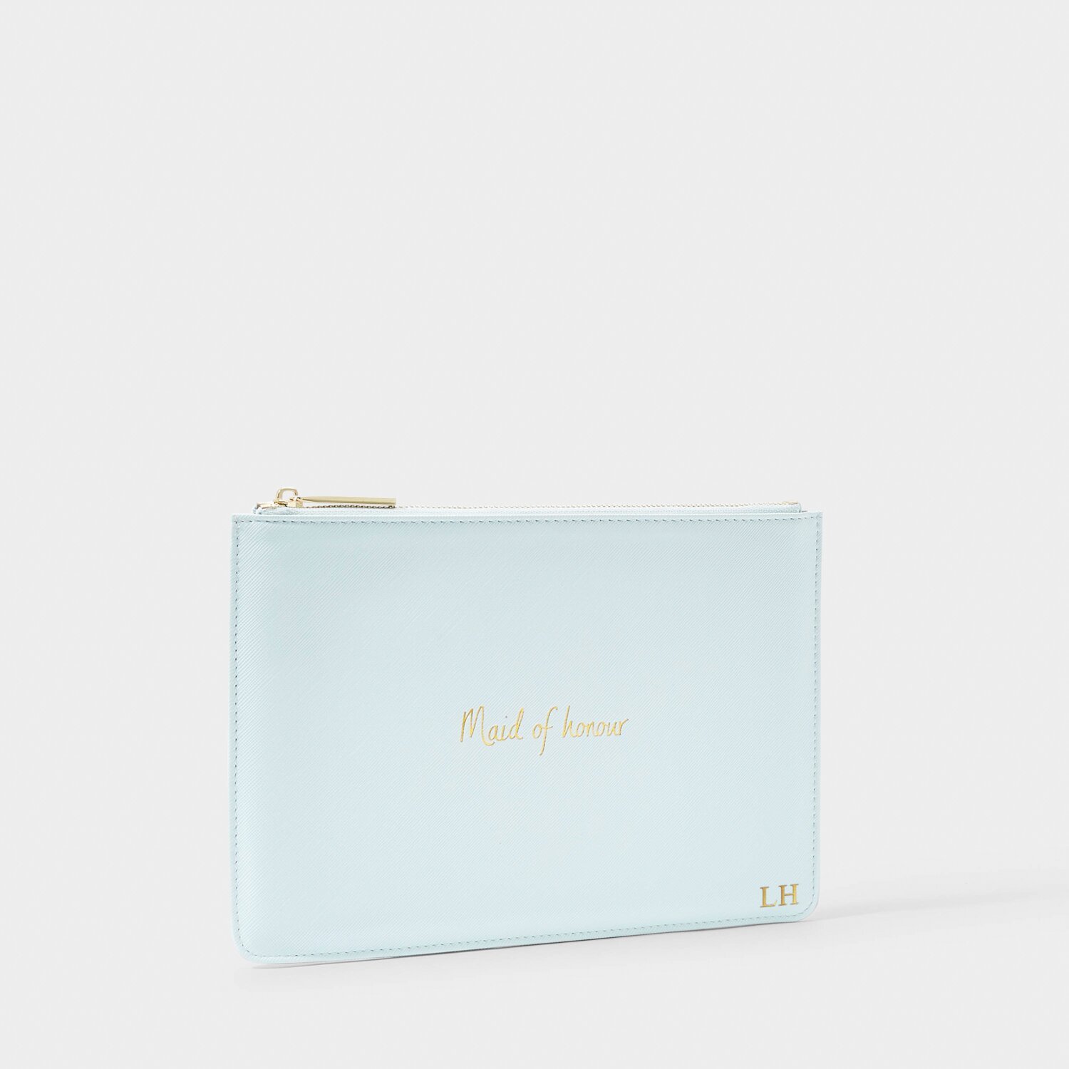 katie loxton Bridal Perfect Pouch 'Maid Of Honour' in Powder Blue