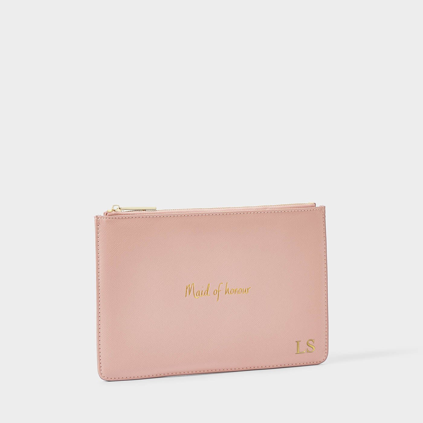 Katie Loxton Bridal Perfect Pouch 'Maid Of Honour' In Rose Pink