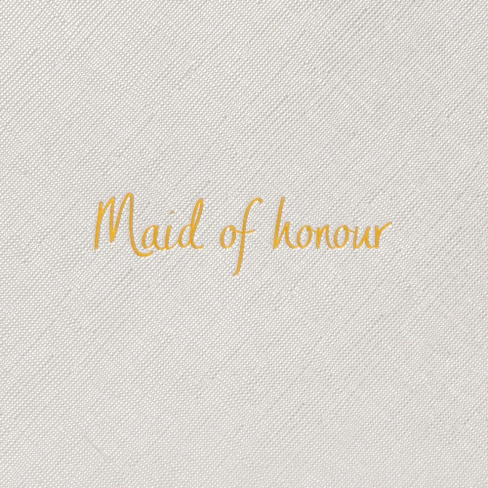 Katie Loxton Bridal Perfect Pouch 'Maid Of Honour' In Silver